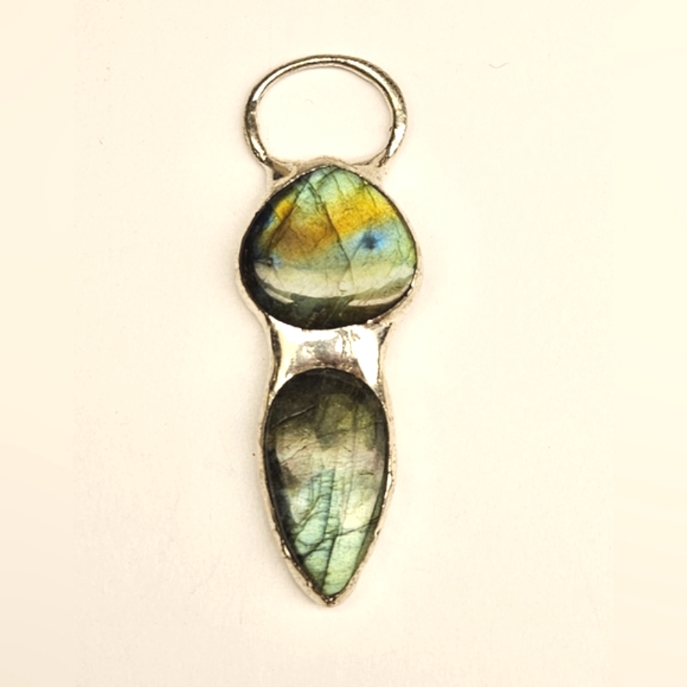 Double Labradorite Pendant